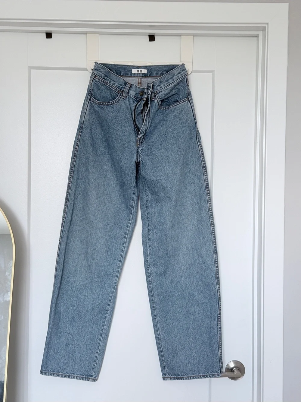 Uniqlo  U Light Wash Straight Leg Jeans - only worn once, run large